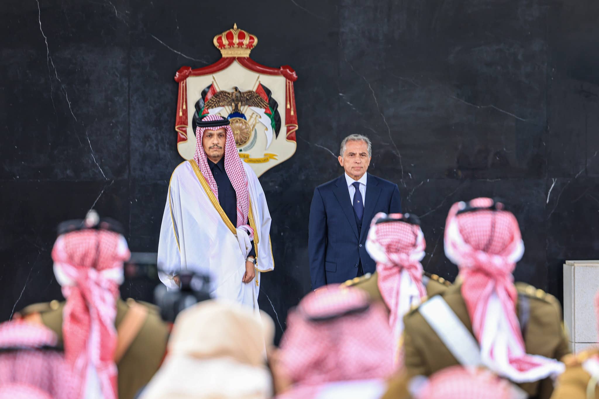 رئيس الوزراء يستقبل رئيس الوزراء القطري الشيخ محمد آل ثاني