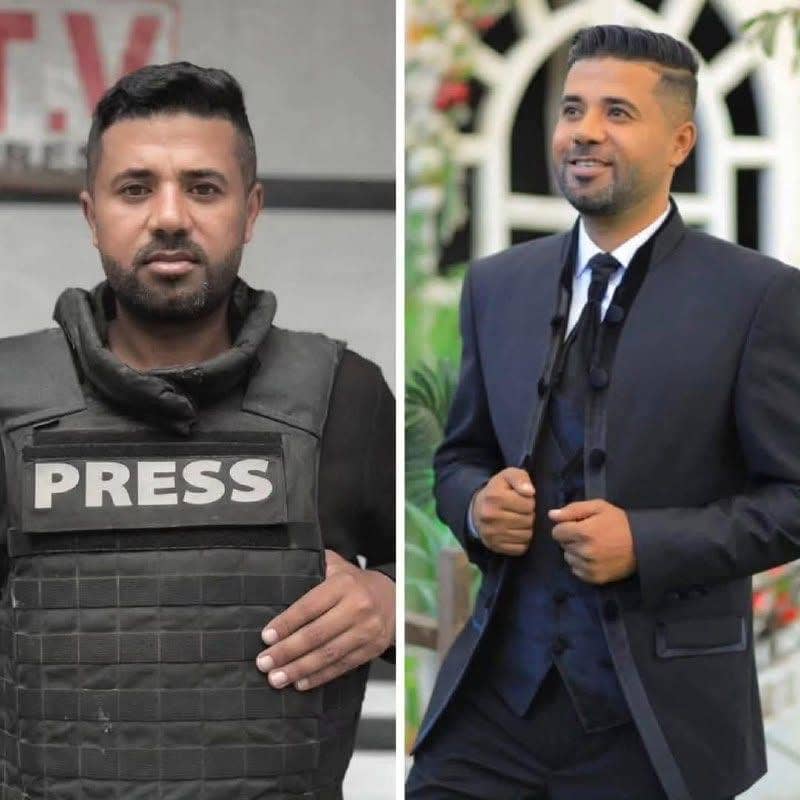 العريس الذي لم يكتمل فرحه.. استشهاد الصحفي عبد الرؤوف شعث بقصف إسرائيلي وسط غزة